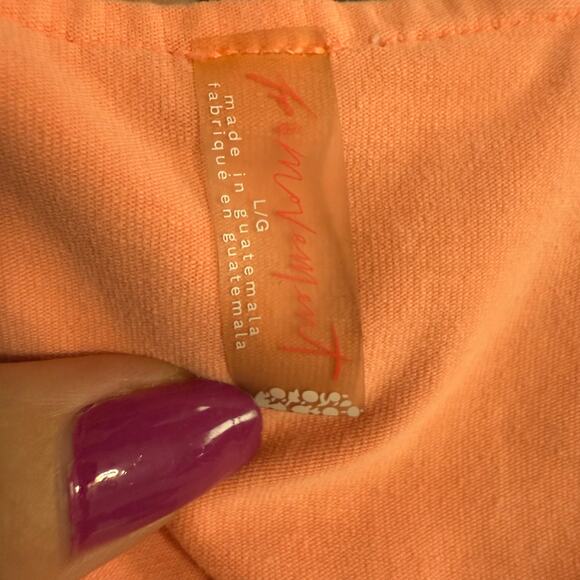 Free People Movement Hotshot Peach Dress Size Large - Picture 8 of 9